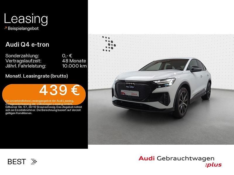 Gletscherweiß metallic Gebraucht 2025 Audi Q4 Sportback e-tron Advanced SUV | 50.589 € - Bild 1/4