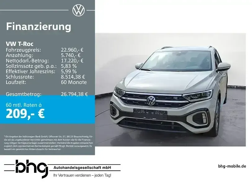 Gebraucht VW T-Roc R-line 110 PS (80 kW) 2024 SUV