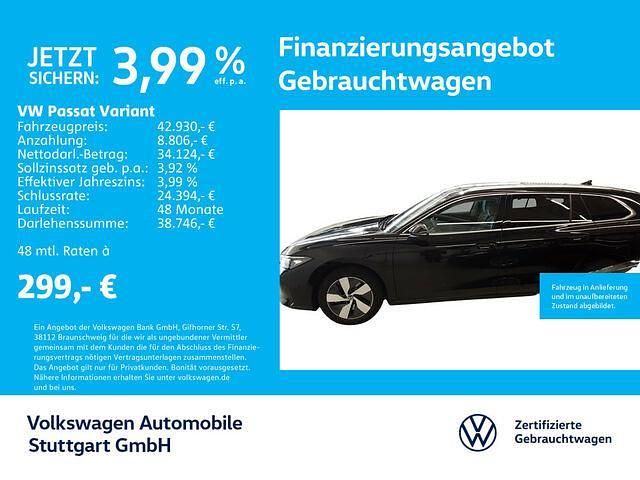 Gebraucht VW Passat Business 150 PS (110 kW) 2024 Grenadillschwarz metallic Kombi
