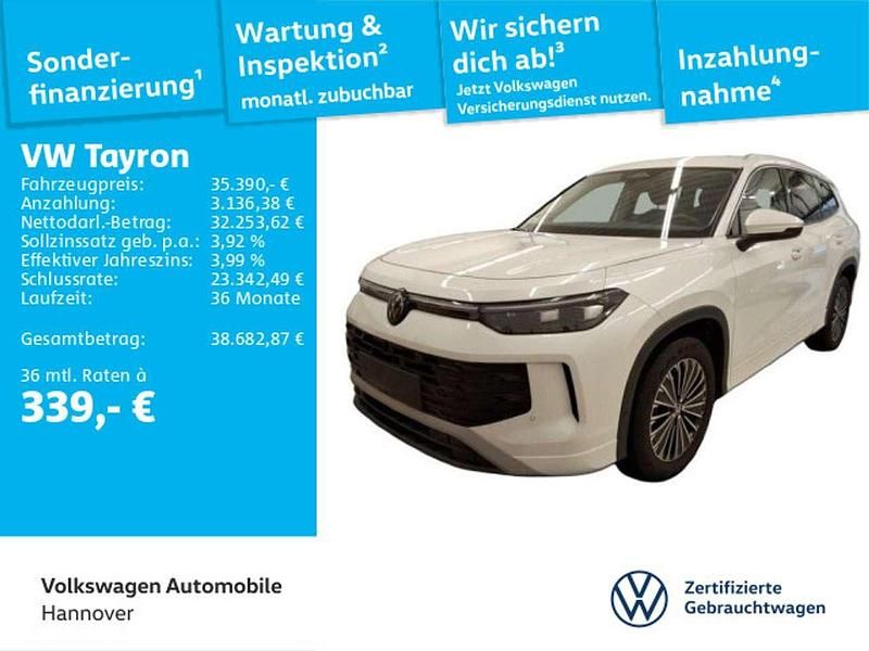Gebraucht VW Tayron Life 150 PS (110 kW) 2025 Oryxweiß perlmutteffekt SUV