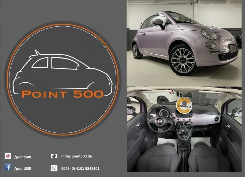 Violett Gebraucht 2013 Fiat 500C Cabrio | 11.480 € (Fairer Preis) - Bild 1/4