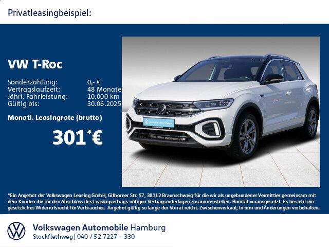 0q pure white Gebraucht 2024 VW T-Roc R-line SUV | 33.330 € (Fairer Preis) - Bild 1/3