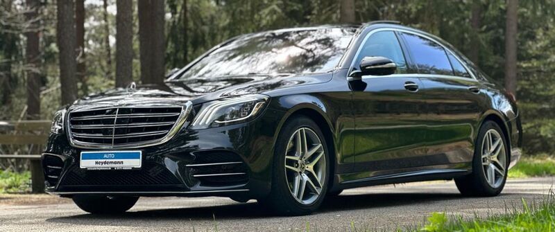 Obsidianschwarz metalliclack Gebraucht 2018 Mercedes S350 Premium Limousine | 49.999 € (Fairer Preis) - Bild 1/4