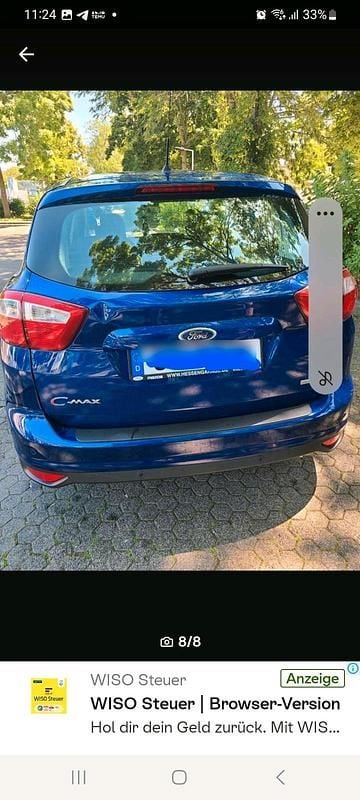Gebraucht Ford C-MAX 125 PS (91 kW) 2014 Blau Van / Kleinbus