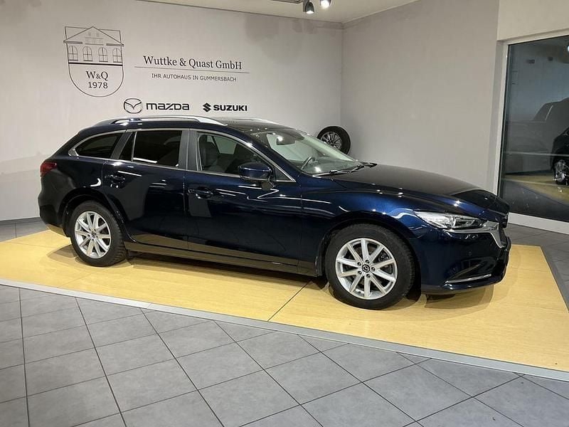 Gebraucht Mazda 6 150 PS (110 kW) 2021 Deep crystal blue Kombi