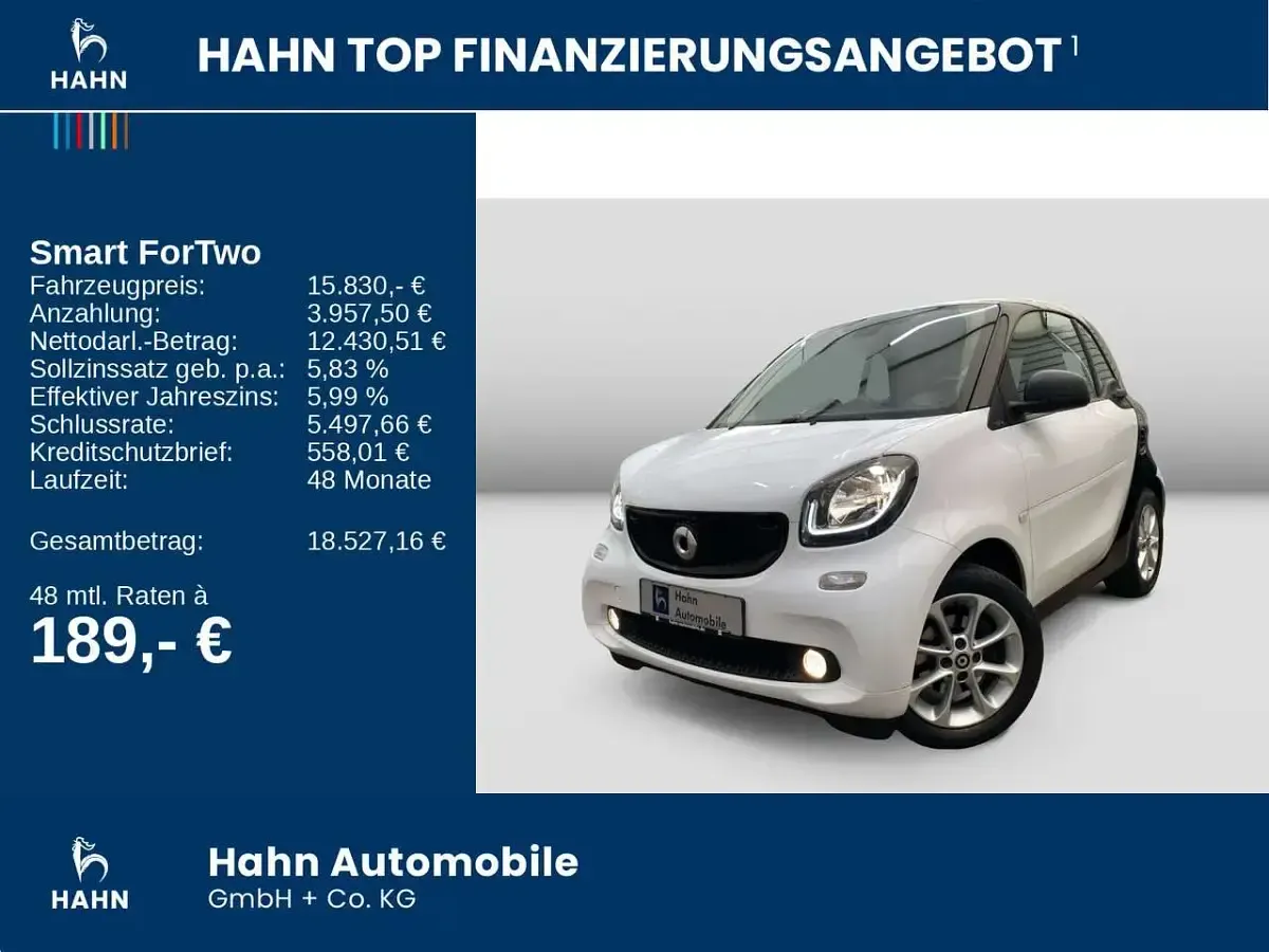 Gebraucht Smart ForTwo Coupé Passion 90 PS (66 kW) 2017 Schwarz Coupé
