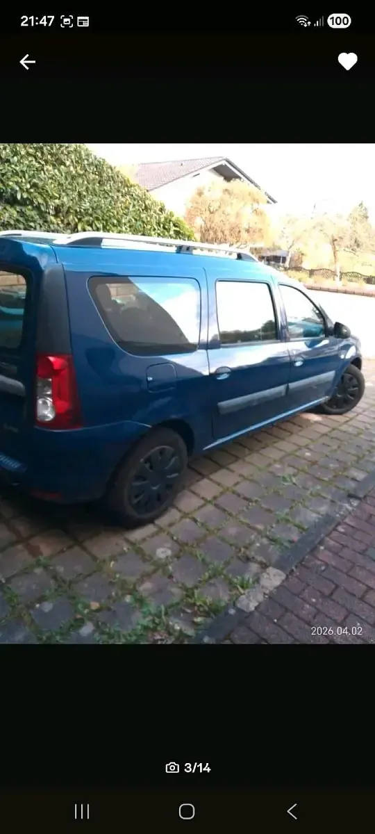 Gebraucht Dacia Logan MCV 75 PS (55 kW) 2009 Blau Kombi