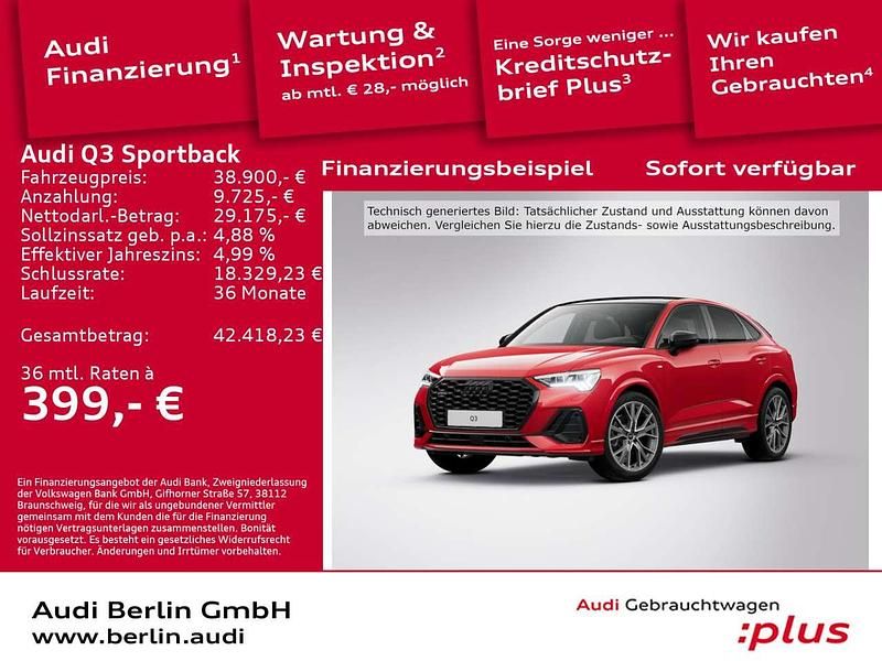 Tangorot metallic Gebraucht 2022 Audi Q3 S-Line SUV | 38.900 € (Etwas zu teuer) - Bild 1/3
