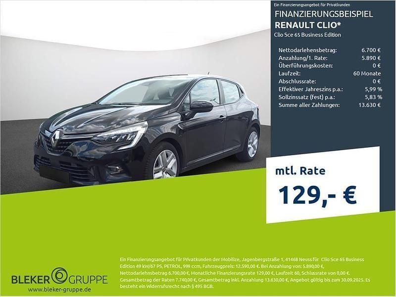 Sternenschwarz Gebraucht 2022 Renault Clio V Business Limousine | 12.390 € (Superpreis) - Bild 1/3