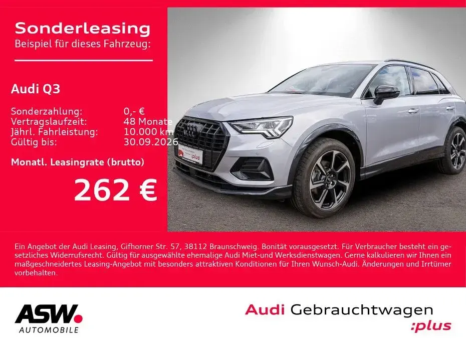 Gebraucht Audi Q3 Advanced Plus 150 PS (110 kW) 2025 Florettsilber metallic SUV