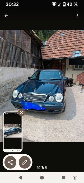 Blau Gebraucht 2002 Mercedes E280 Limousine | 4.500 € (Guter Preis) - Bild 1/4