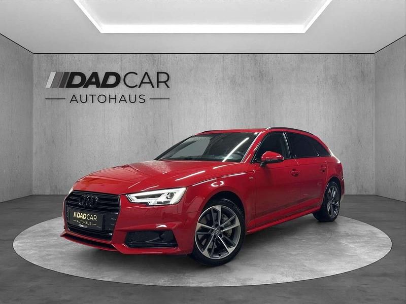 Tangorot metallic Gebraucht 2017 Audi A4 S-Line Kombi | 26.890 € (Fairer Preis) - Bild 1/4