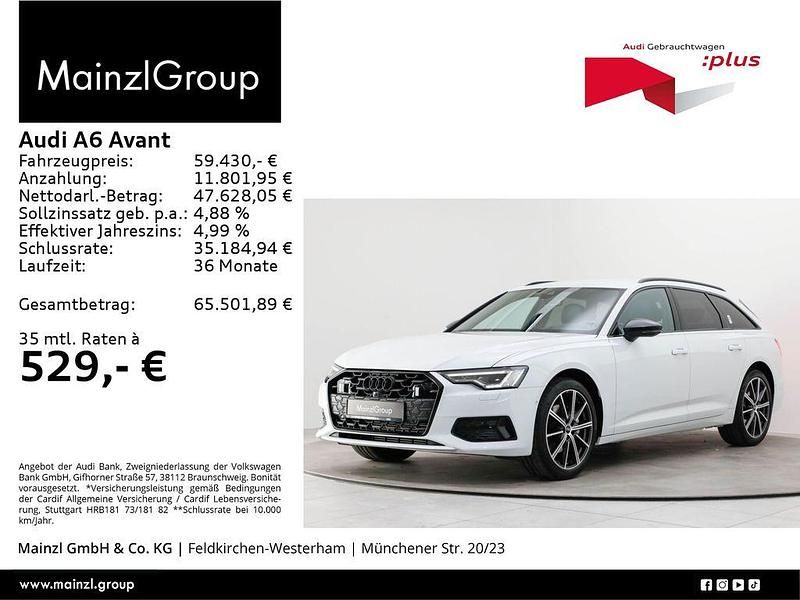 Gebraucht Audi A6 S-Line 265 PS (194 kW) 2025 Gletscherweiß metallic Kombi