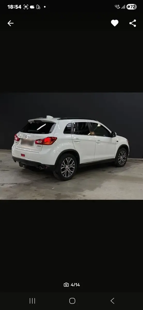 Usata Mitsubishi ASX 150 CV (110 kW) 2016 Bianco SUV