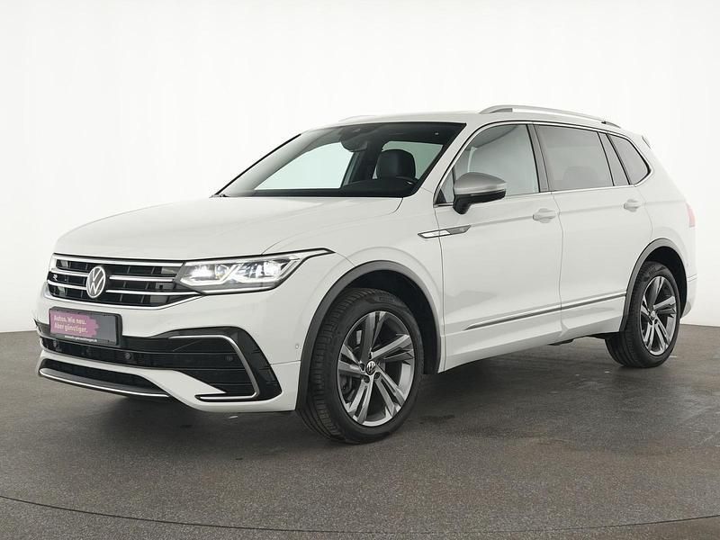 Pure white Gebraucht 2023 VW Tiguan Allspace R-line SUV | 39.775 € (Fairer Preis) - Bild 1/4