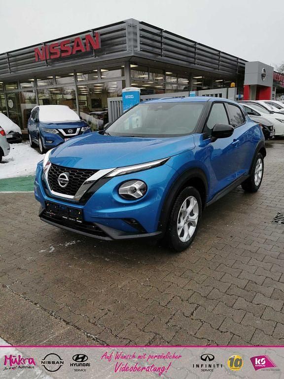 Vividblue (blau) Gebraucht 2021 Nissan Juke N-Connecta SUV | 16.990 € (Guter Preis) - Bild 1/4