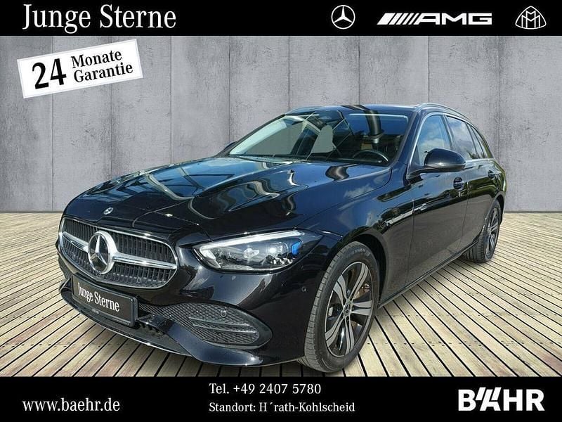 Lack obsidianschwarz Gebraucht 2022 Mercedes C220 Avantgarde Kombi | 30.450 € (Guter Preis) - Bild 1/4