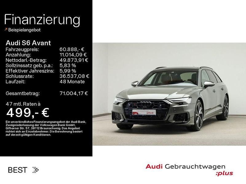 Chronosgrau metallic (metallic) Gebraucht 2024 Audi S6 Ambiente Kombi | 60.888 € (Superpreis) - Bild 1/4