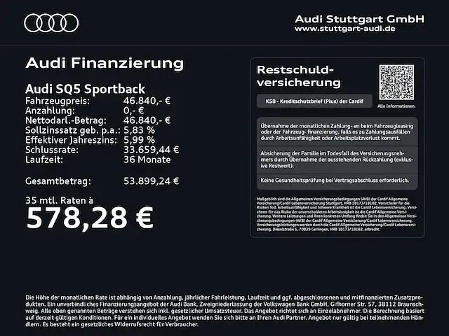 Gebraucht Audi SQ5 Sportback Design 341 PS (250 kW) 2022 Mythosschwarz metallic SUV