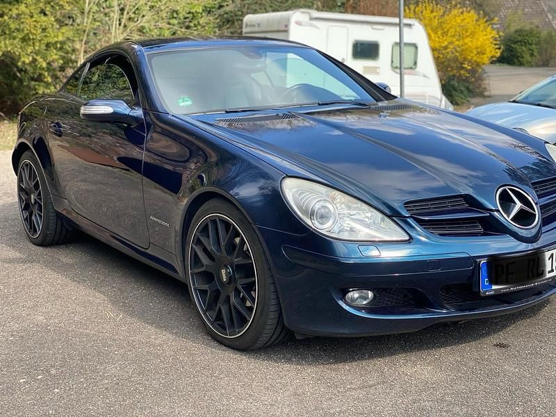 Gebraucht Mercedes SLK200 2005 Blau Cabrio