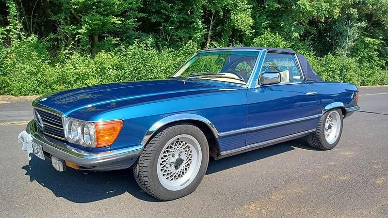 Gebraucht Mercedes SL350 200 PS (147 kW) 1973 Blau Cabrio