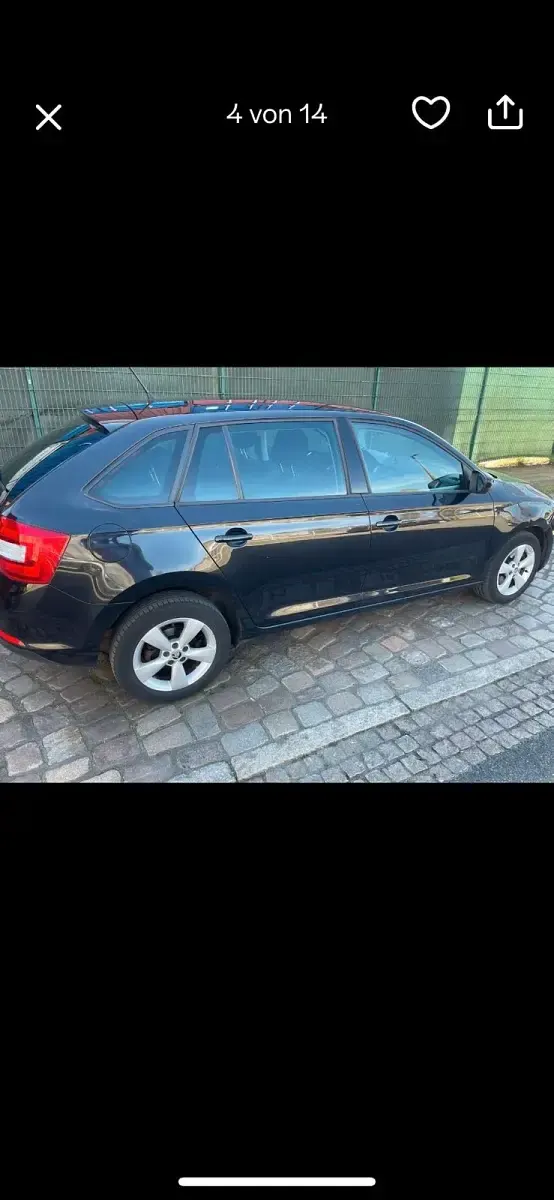 Gebraucht Skoda Rapid 90 PS (66 kW) 2014 Schwarz Kleinwagen