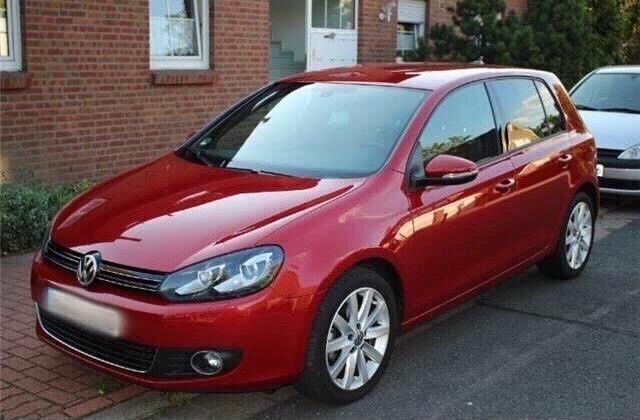 Rot Gebraucht 2010 VW Golf VI Highline Kombi | 8.950 € - Bild 1/4