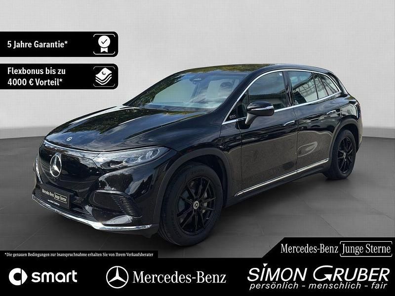 Obsidianschwarz (metallic) Gebraucht 2023 Mercedes EQS450+ SUV | 69.950 € - Bild 1/4