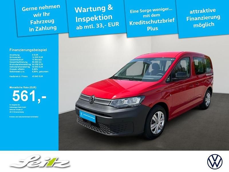 Neu VW Caddy 150 PS (110 kW) 2025 Kirschrot Van / Kleinbus
