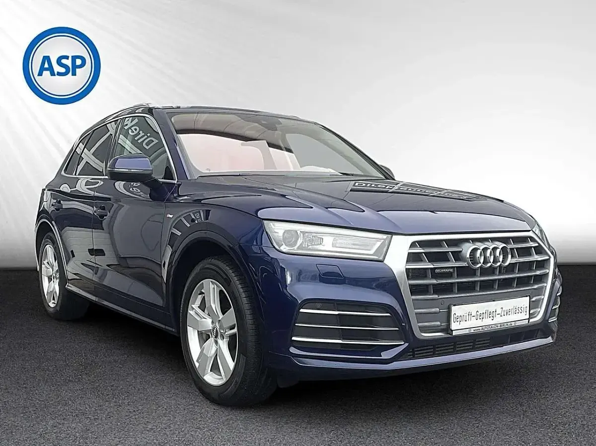 Gebraucht Audi Q5 S-Line 252 PS (185 kW) 2020 Blau (navarrablau metallic) SUV