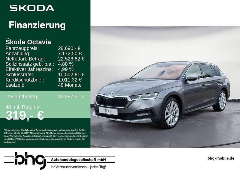 Graphitegrau metallic Gebraucht 2022 Skoda Octavia Kombi | 28.690 € (Guter Preis) - Bild 1/4