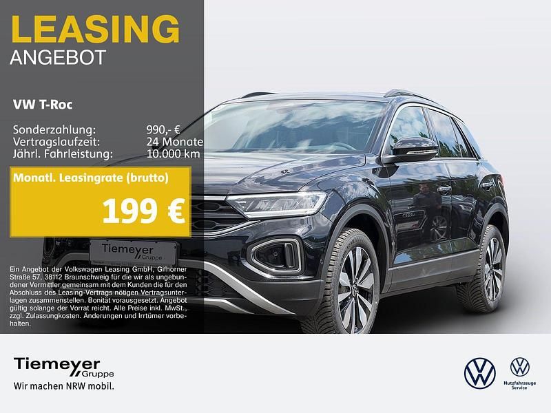 Schwarz Gebraucht 2024 VW T-Roc Move SUV | 28.440 € (Fairer Preis) - Bild 1/4
