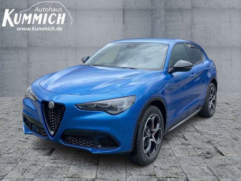 Blu misano, metallic Gebraucht 2023 Alfa Romeo Stelvio Veloce SUV | 56.908 € - Bild 1/4