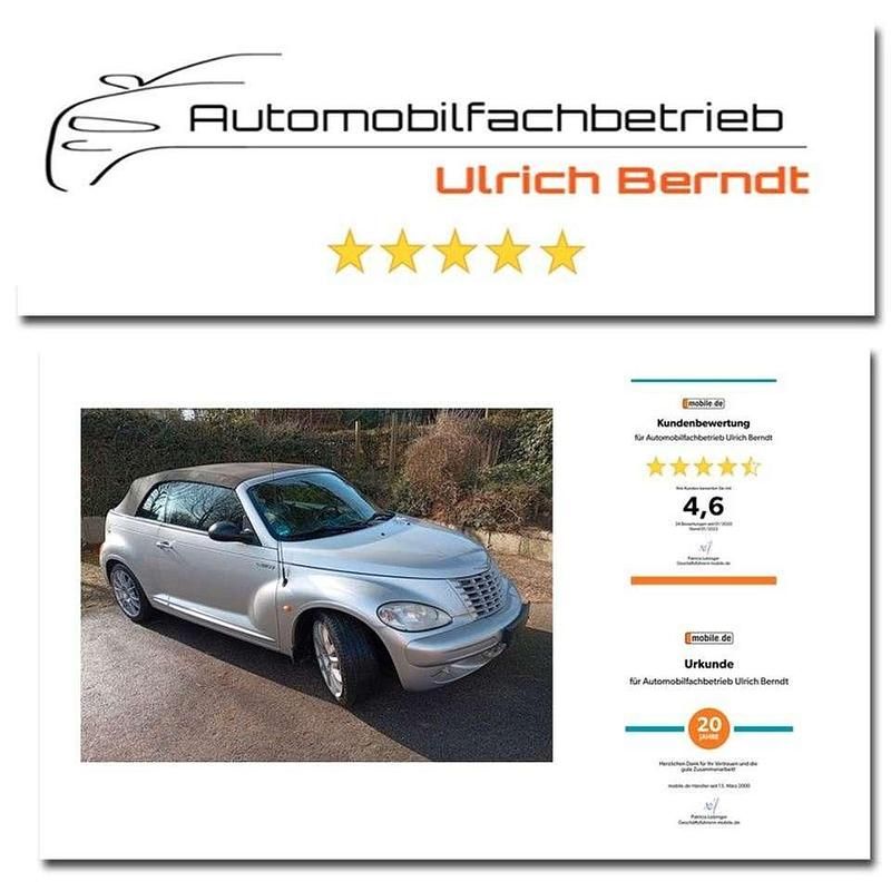 Silber Gebraucht 2004 Chrysler PT Cruiser Limited Cabrio | 3.999 € (Fairer Preis) - Bild 1/2