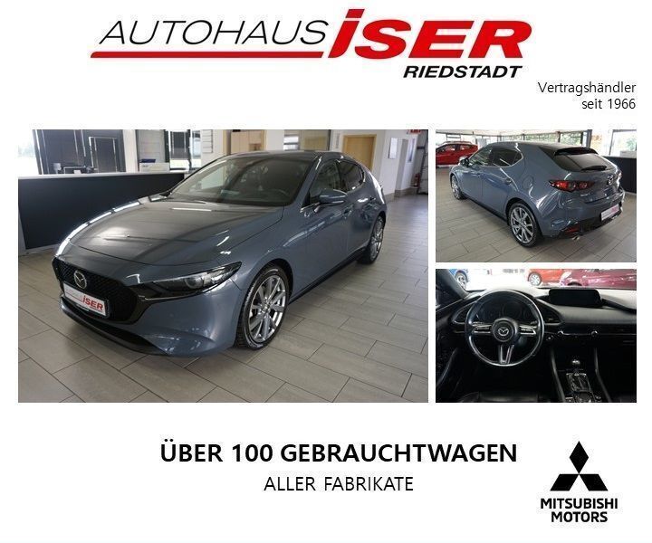 Grau metallic Gebraucht 2020 Mazda 3 Selection Limousine | 20.590 € (Fairer Preis) - Bild 1/4
