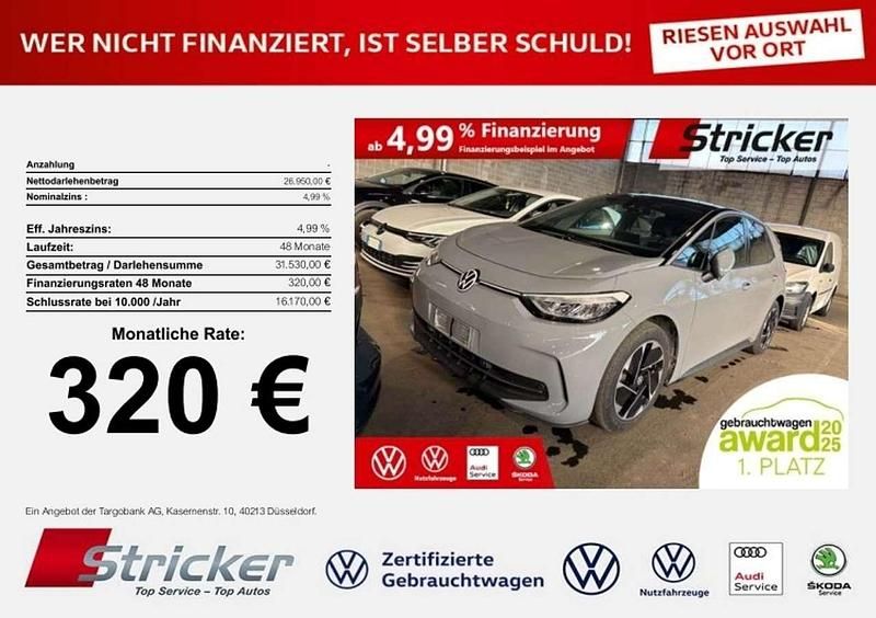 Gebraucht VW ID.3 Pro 150 kW (204 PS) 2024 Mondsteingrau schwarz Kleinwagen