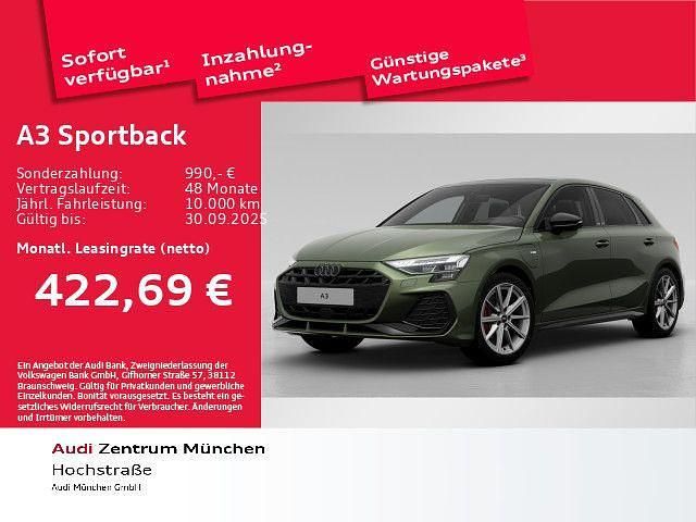 Grün Neu 2025 Audi A3 Sportback e-tron S-Line Limousine | 46.670 € (Fairer Preis) - Bild 1/2