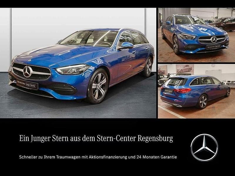 Metalliclack spektralblau Gebraucht 2023 Mercedes C180 Avantgarde Kombi | 29.940 € (Guter Preis) - Bild 1/4