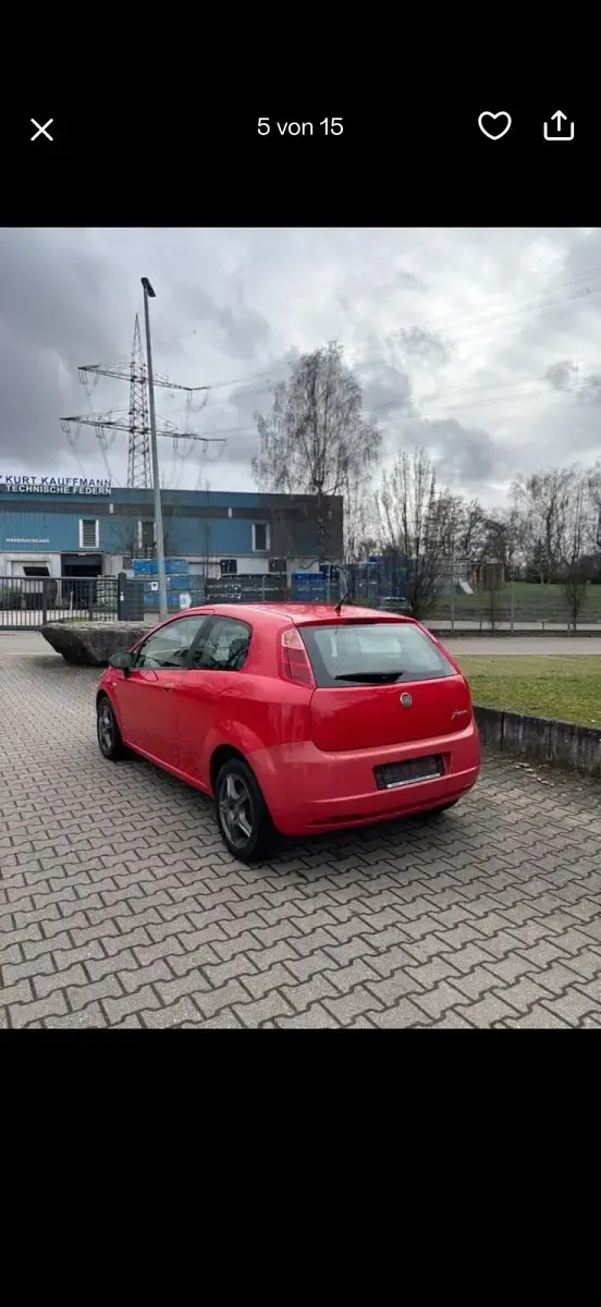 Używany Fiat Panda 110 KM (80 kW) 2007 Czerwony Hatchback