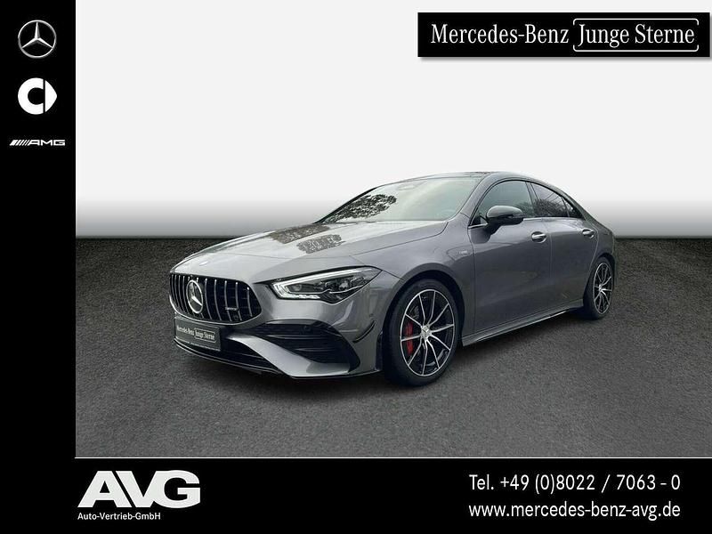Lack mountaingrau Gebraucht 2024 Mercedes CLA35 AMG AMG Coupé | 49.990 € (Etwas zu teuer) - Bild 1/4