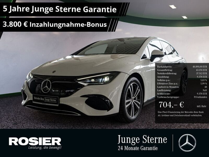Weiss / polarweiß Gebraucht 2023 Mercedes EQE350 Electric Art Limousine | 49.373 € (Guter Preis) - Bild 1/4