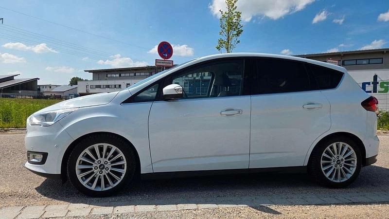 Weiß Gebraucht 2014 Ford C-MAX Titanium Van / Kleinbus | 3.850 € (Fairer Preis) - Bild 1/4