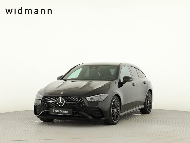 Metalliclack kosmosschwarz Gebraucht 2024 Mercedes CLA200 Shooting Brake AMG Kombi | 37.850 € (Teuer) - Bild 1/4