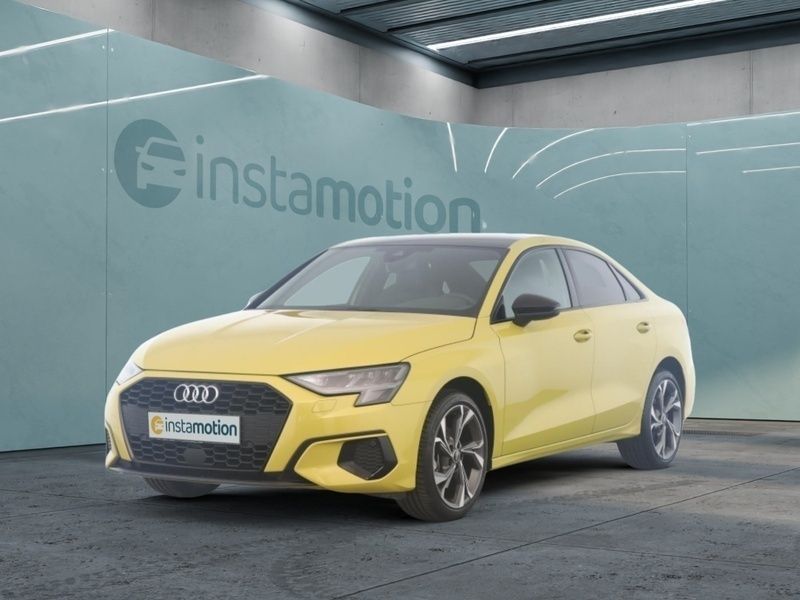 Gelb Gebraucht 2023 Audi A3 Advanced Limousine | 27.455 € (Etwas zu teuer) - Bild 1/4