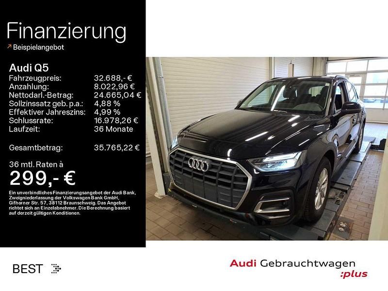 Gebraucht Audi Q5 163 PS (119 kW) 2022 Brillantschwarz (metallic) SUV