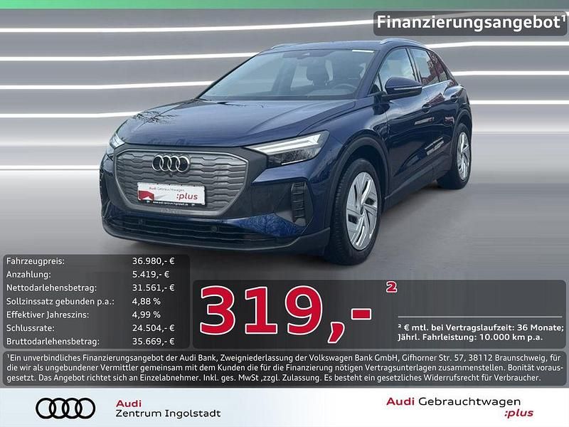 Navarrablau metallic Gebraucht 2024 Audi Q4 e-tron SUV | 36.980 € (Guter Preis) - Bild 1/3