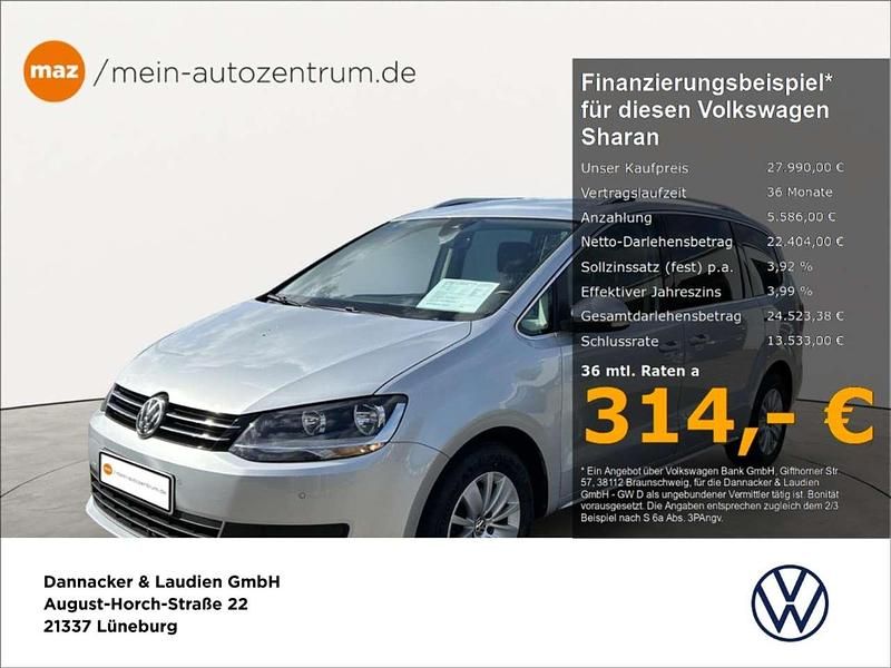 Silber Gebraucht 2021 VW Sharan Comfortline Van / Kleinbus | 27.990 € (Etwas zu teuer) - Bild 1/4