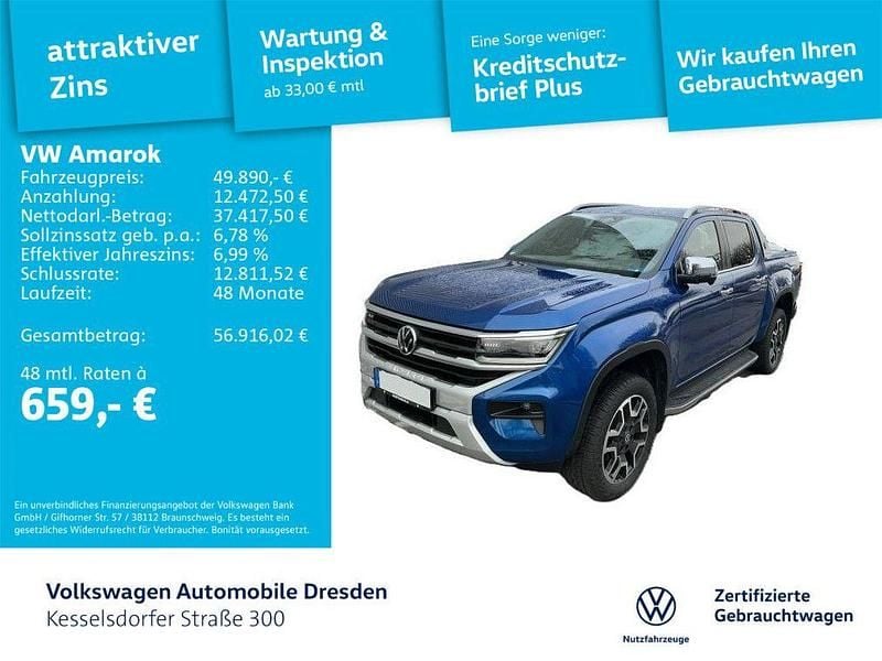 Bright blue metallic Gebraucht 2023 VW Amarok Aventura Abholung | 49.890 € (Guter Preis) - Bild 1/4