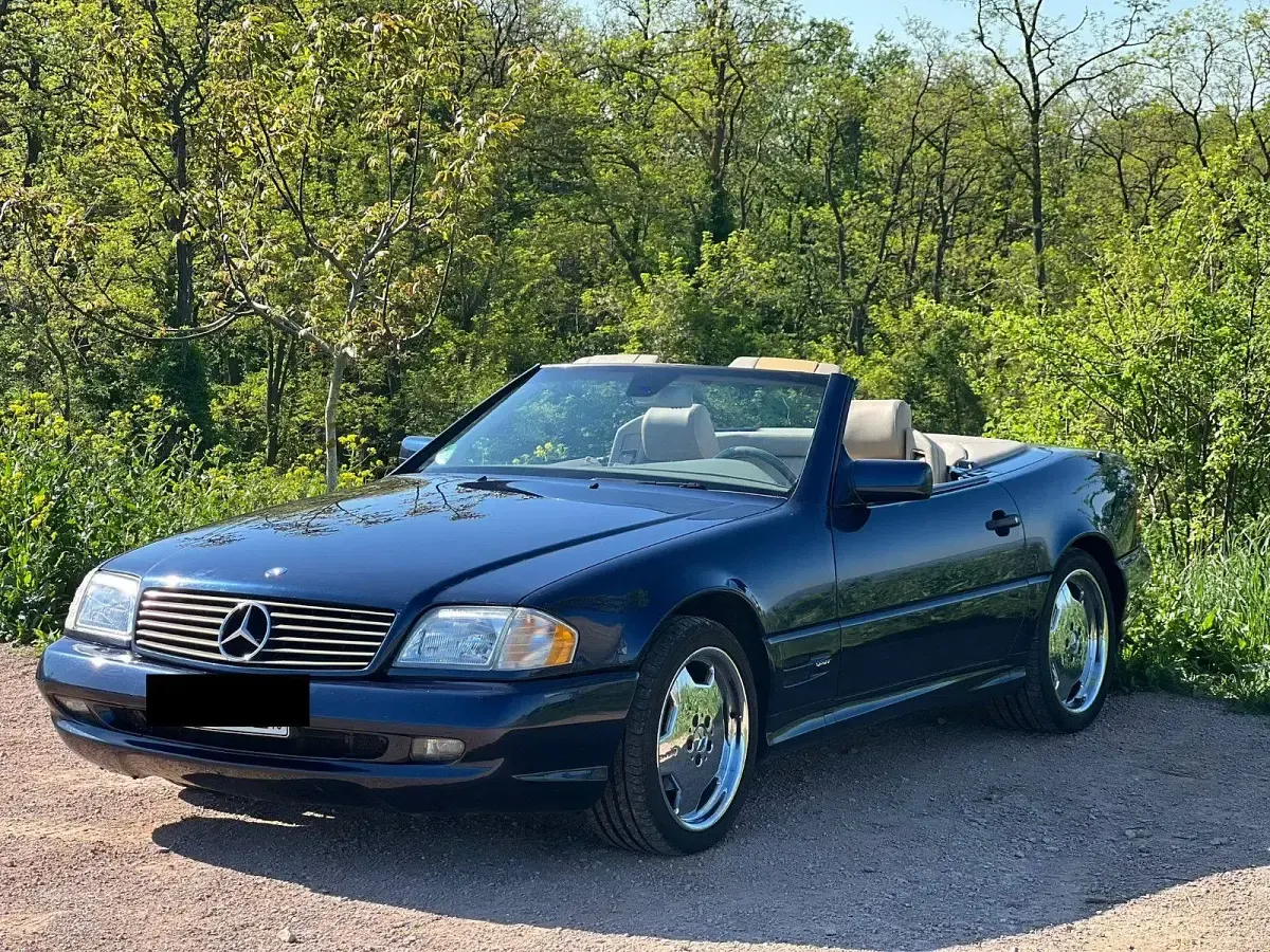 Gebraucht Mercedes SL500 320 PS (235 kW) 1998 Blau Cabrio