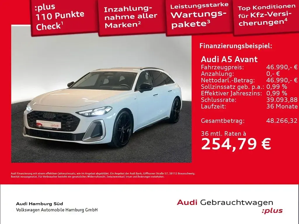 Gebraucht Audi A5 Ambiente 204 PS (150 kW) 2025 Weiß Kombi
